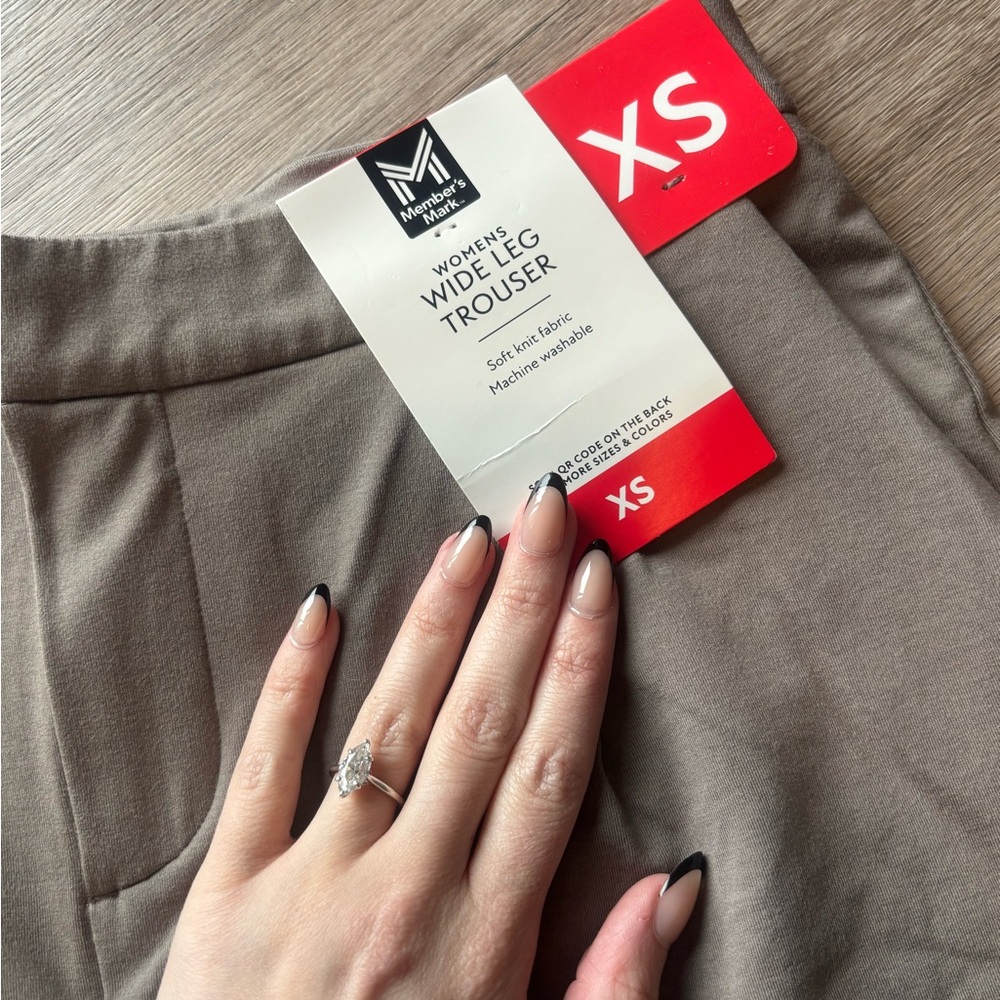 Member's Mark | Women's Wide Leg Trousers | Taupe | Size XS